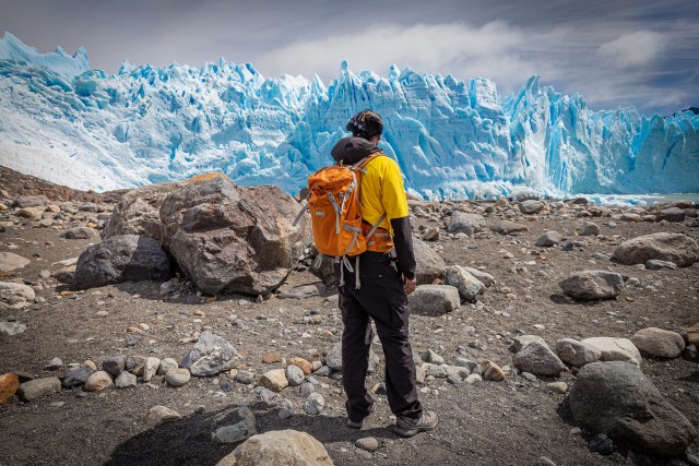 Caminata por un glaciar