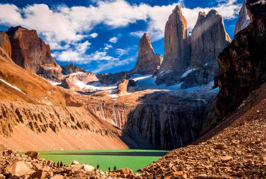 Paisaje de Torres del Paine, Chile